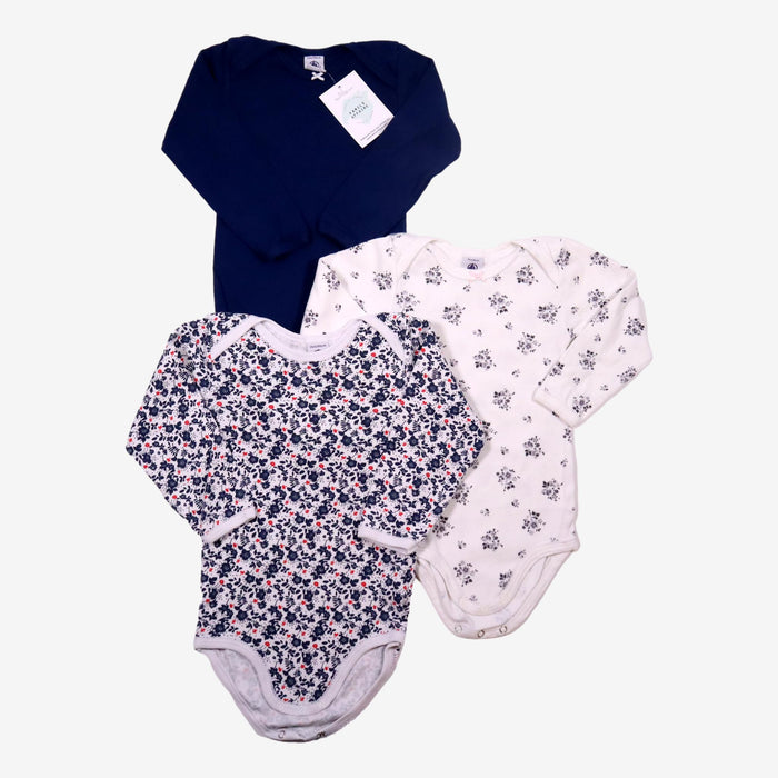 PETIT BATEAU 2 ans Lot de 3 bodies