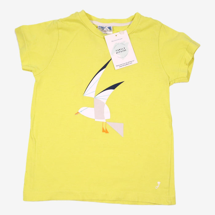 JACADI 4 ans tee-shirt jaune à mouette