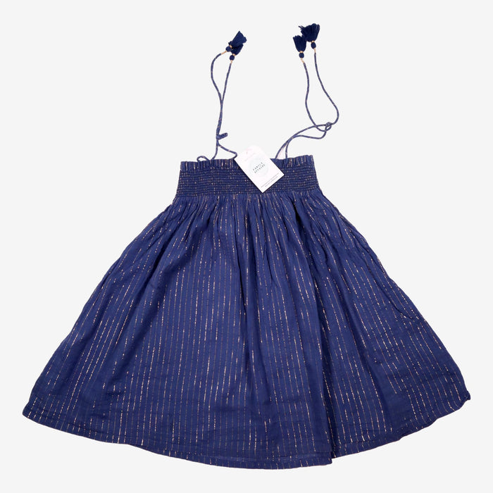 LISON 8 ans robe bleu lurex