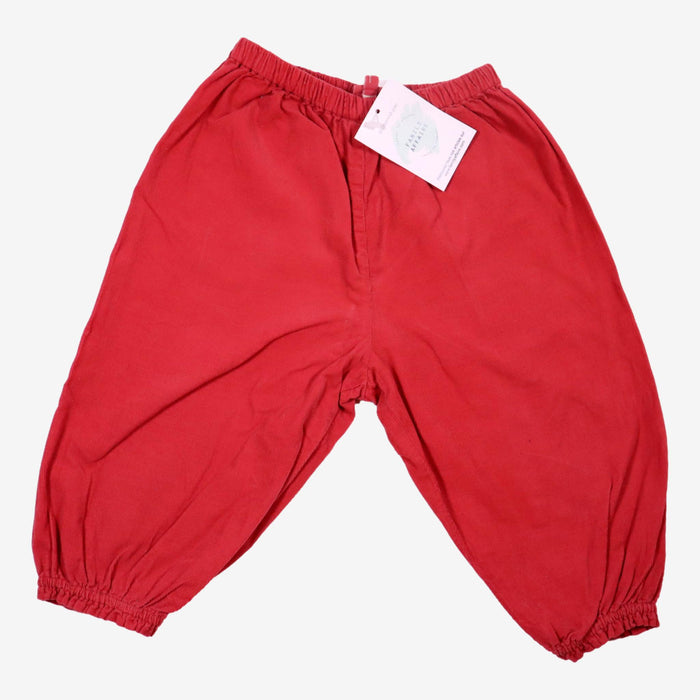 BONTON 2 ans Pantalon en velours rouge