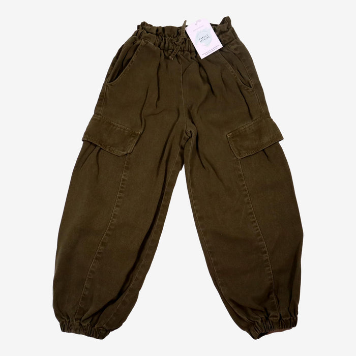 ZARA 6 ans Pantalon cargo fluide kaki