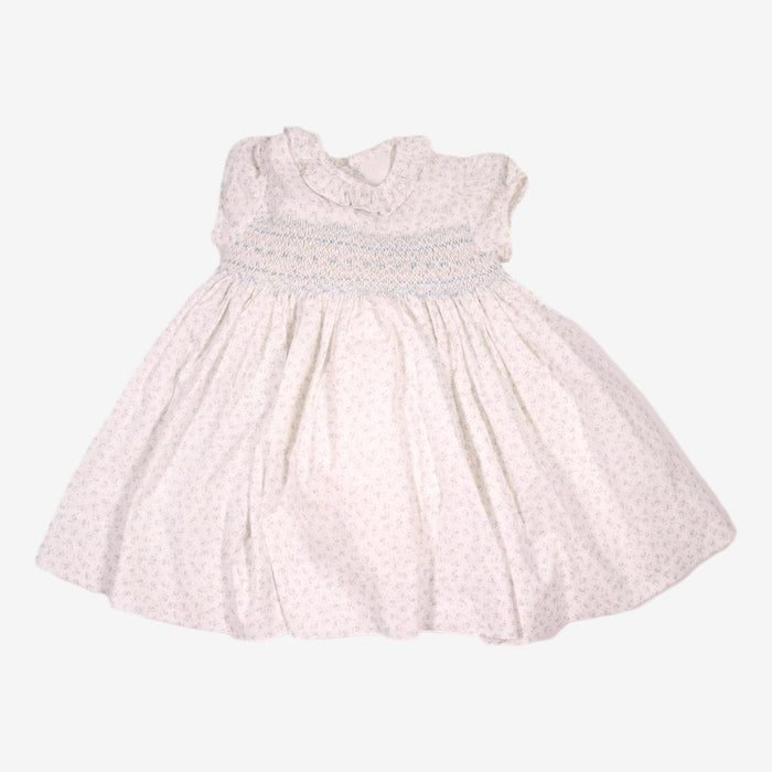 AMAIA outlet 2 ans  robe smock fleurs bleues