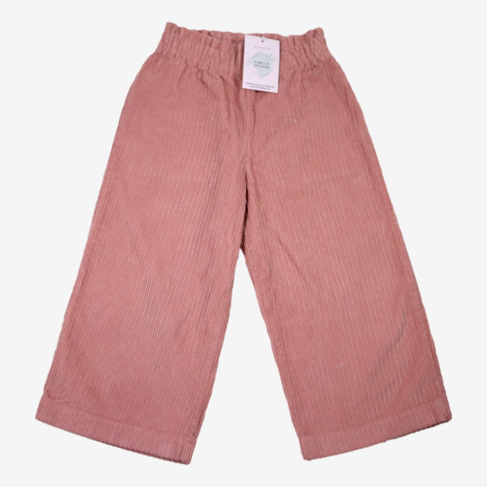 BONTON 6 ans Pantalon coupe large en velours rose