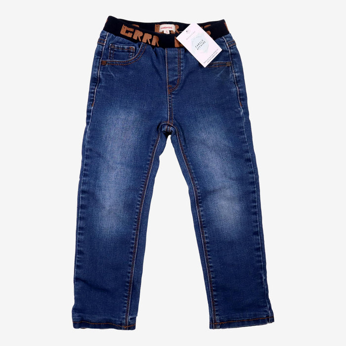 CATIMINI 4 ans Jean ceinture jogging bleu