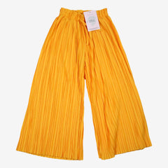 ZARA 6 ans Pantalon fluide plissé jaune