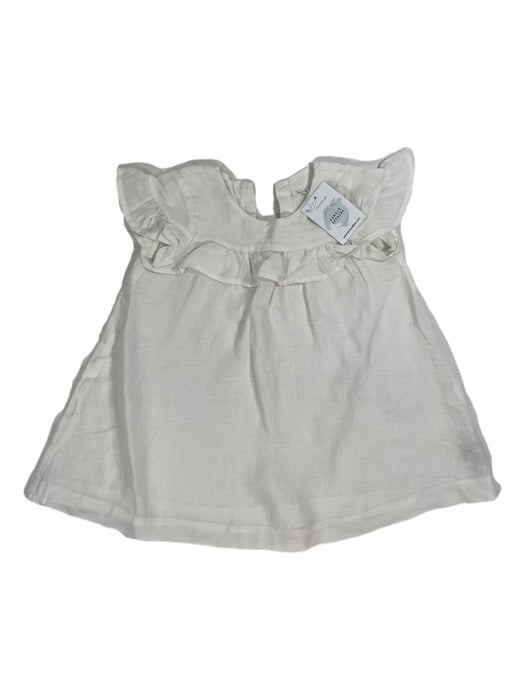 BOUTCHOU 3 ans Robe en lin blanc