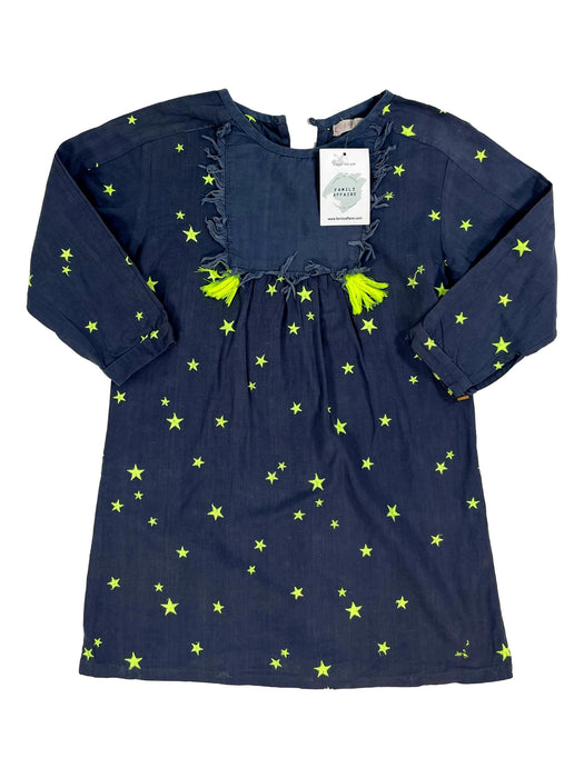 GUSSY & LOU 4 ans Robe bleu et étoiles fluo