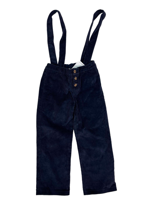 OLIVIER LONDON 5/6 ans pantalon bretelles velours bleu