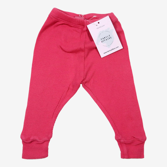 BONTON 3 mois legging rose cotelé