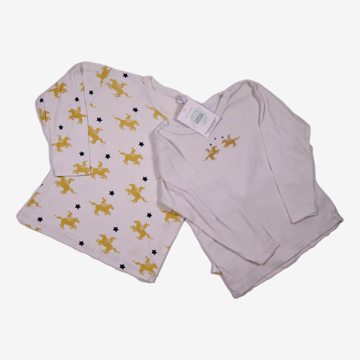 PETIT BATEAU 5 ans lot 2 t-shirts