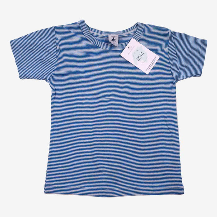 PETIT BATEAU 5 ans t-shirt rayé bleu