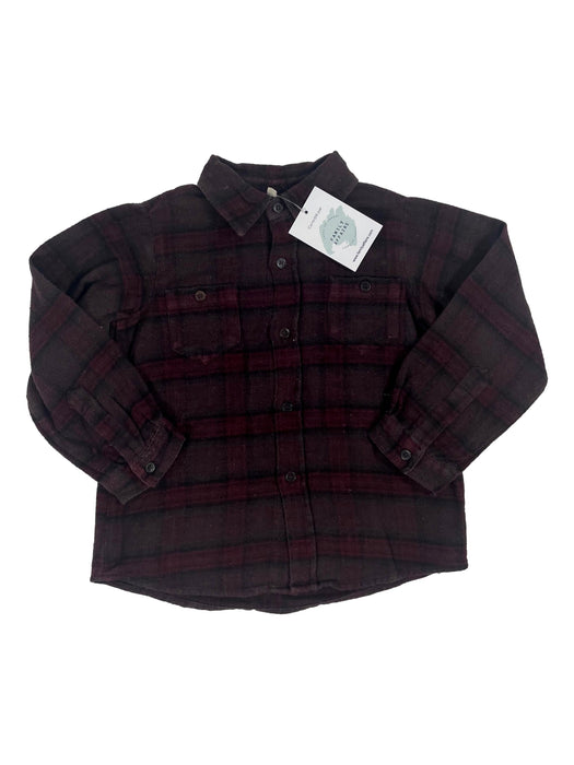 BONTON 4 ans chemise tartan bordeaux