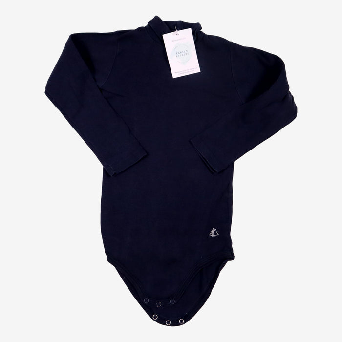 PETIT BATEAU 3 ans body bleu col roulé