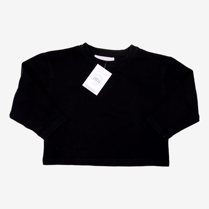 KINDLY 6 ans tee shirt noir crop top