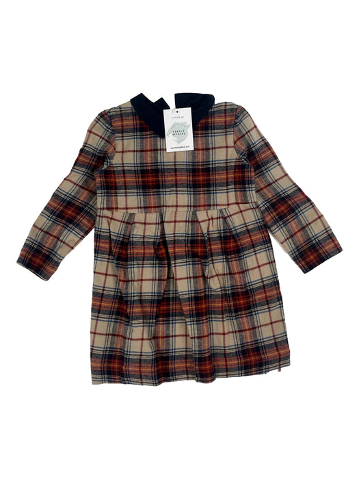 BONPOINT 4 ans robe  tartan et col