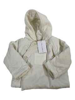 GOCCCO 6/9 mois Manteau blanc côtelé