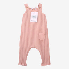 ZARA 3/6m combi rose côtelé