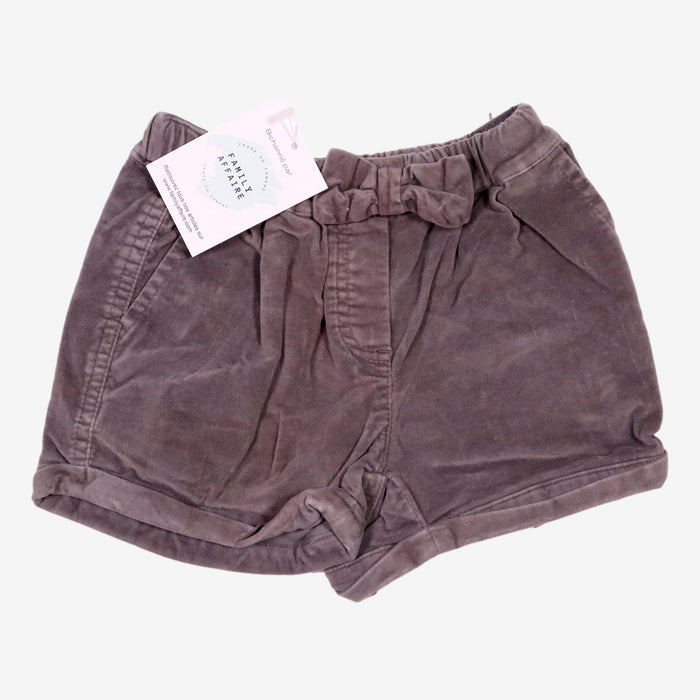 VERBAUDET 4 ans short velours gris