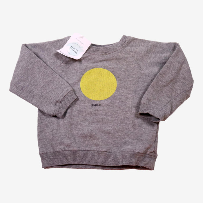 LOUIS LOUISE 18m sweat gris soleil jaune