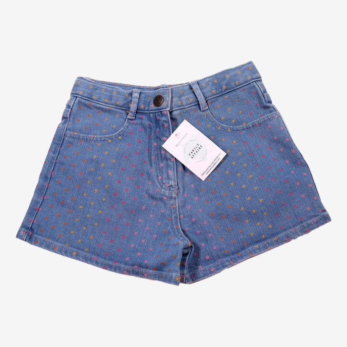 BONTON 10 ans short jean étoiles multicolore