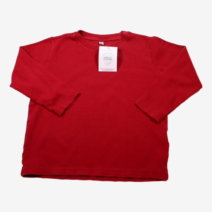 UNIQLO 3/4 ans tee shirt rouge ML