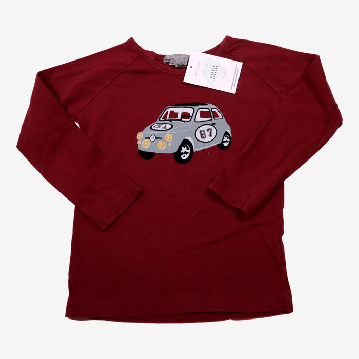 BONPOINT 3 ans tee shirt bordeaux