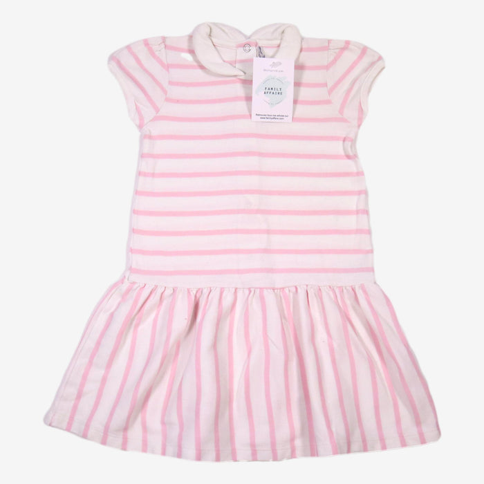 PETIT BATEAU 3 ans robe rayures rose