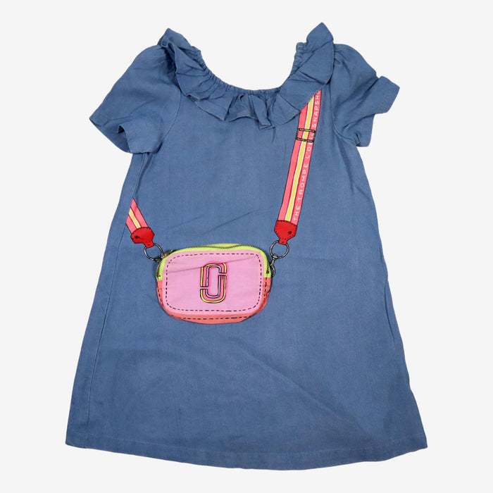 THE MARC JACOB 5 ans robe chambray bleu faux sac