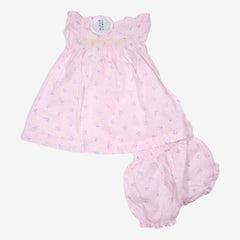 BOUT'CHOU 6 mois Ensemble Bloomer Blouse fleurs roses