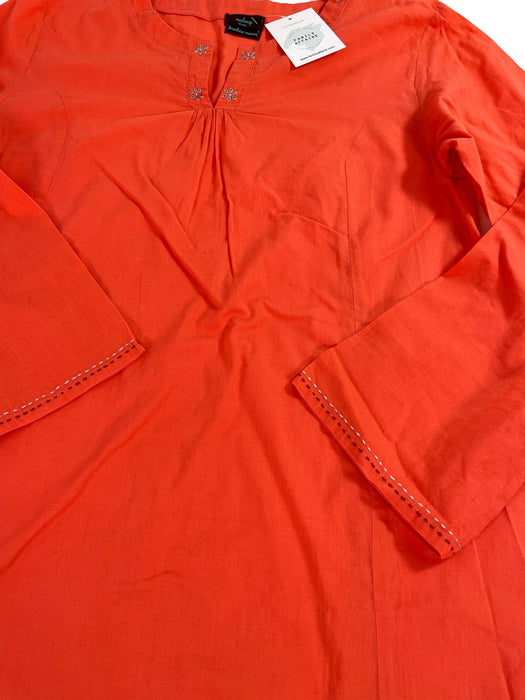 MALOUP 14 ans Chemise de nuit orange corail