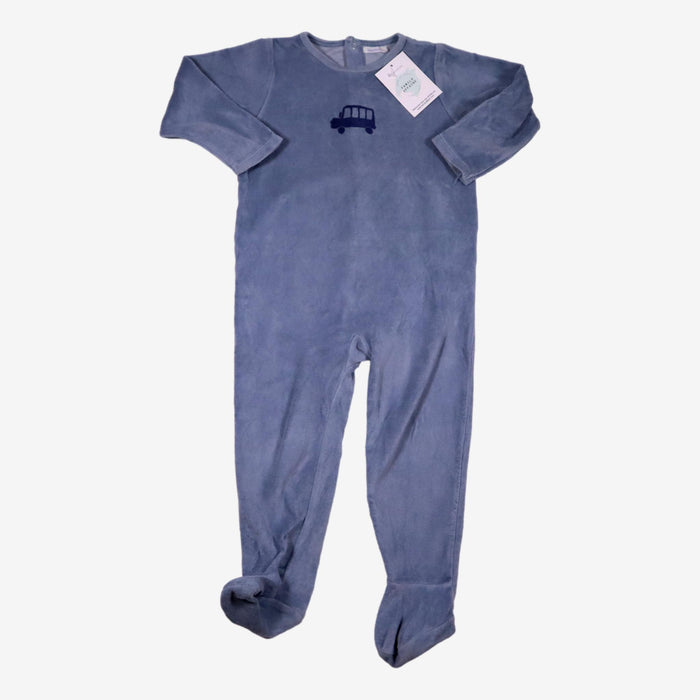 BOUT'CHOU 2 ans Pyjama Bus velours bleu