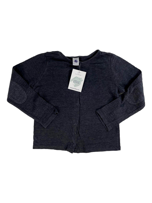 PETIT BATEAU 5 ans Gilet en lin gris