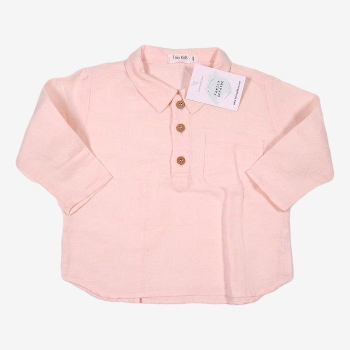 TRIXI KIDS 18 mois Chemise en lin rose