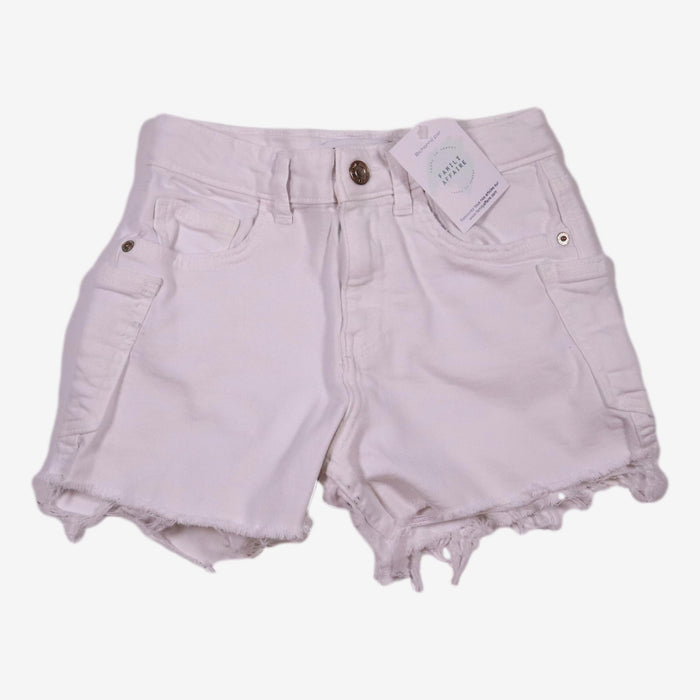 ZARA 9 ans Short en jean blanc