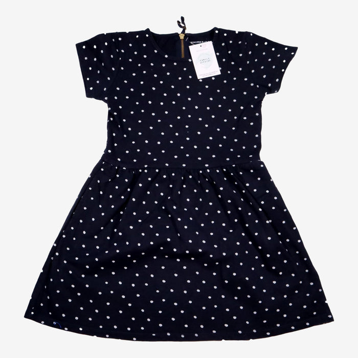 MONOPRIX 8 ans robe bleu à pois