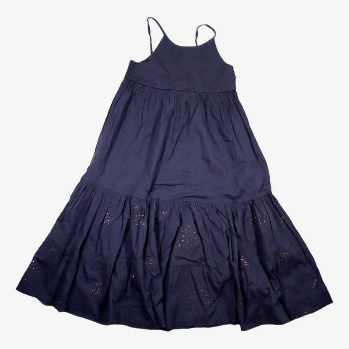 BONPOINT 12 ans robe bleu petits détails rose gold