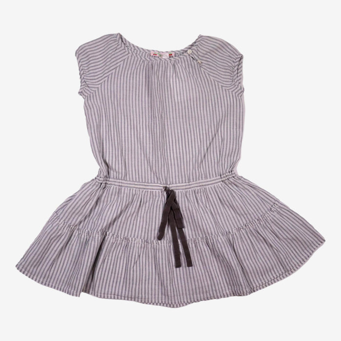 BONPOINT 4 ans robe à rayures et fil de pailettes