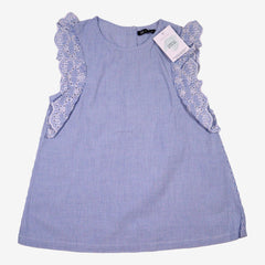 TEX 12 ans Blouse bleue rayures