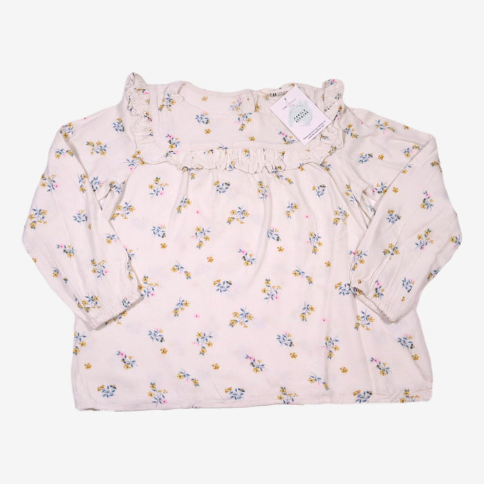 H&M 8 ans Blouse écrue fleurs