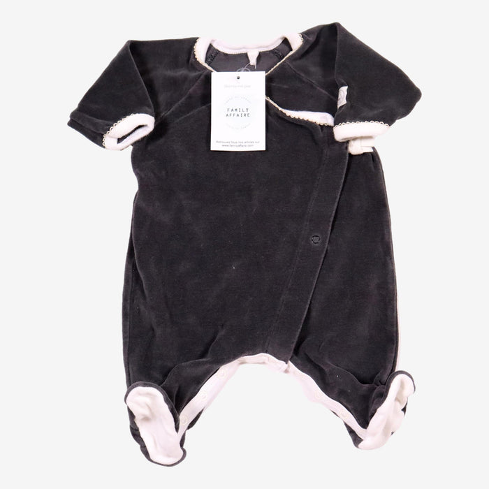 PETIT BATEAU 1 mois pyjama noir