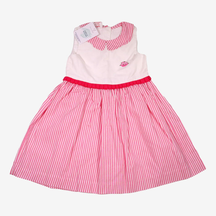 IMAHO 4 ans robe rose brodée main