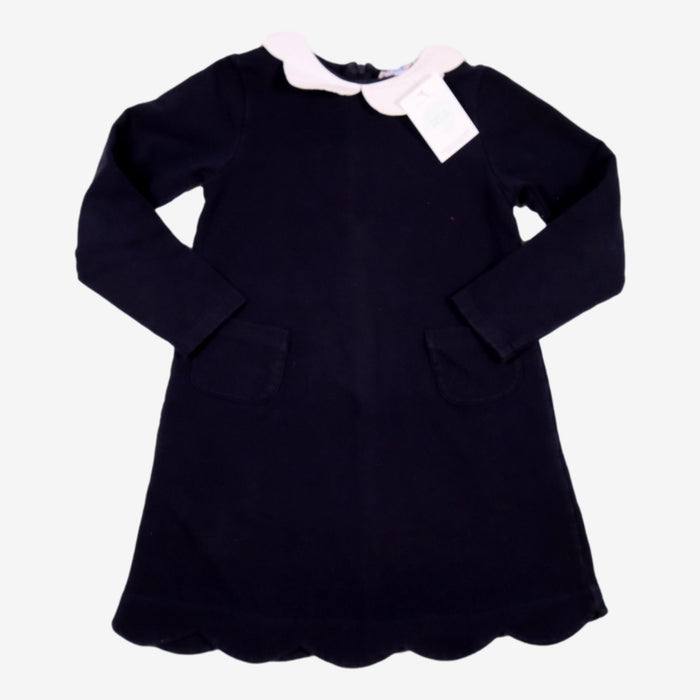 JACADI 8 ans robe noir col pétale blanc