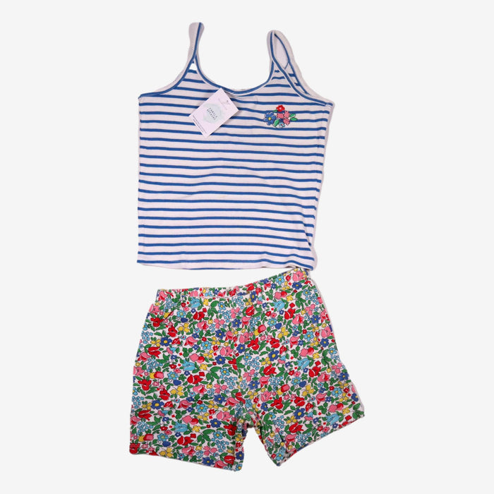 MINI BODEN 9 ans Ensemble Pyjama rayures fleurs