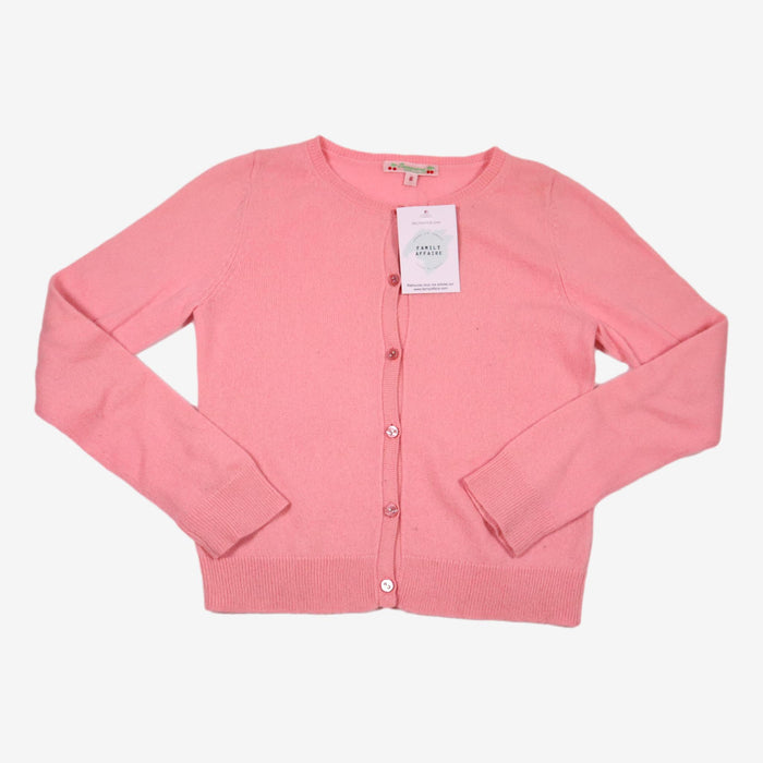 BONPOINT 8 ans Gilet en cachemire rose bonbon