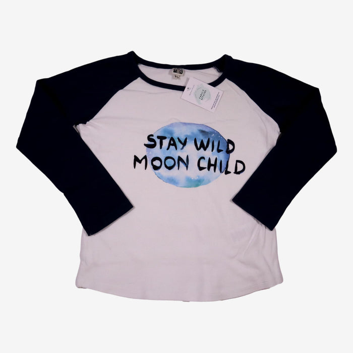 BONTON 10 ans Tee-shirt "Stay Wild Moon Child" blanc