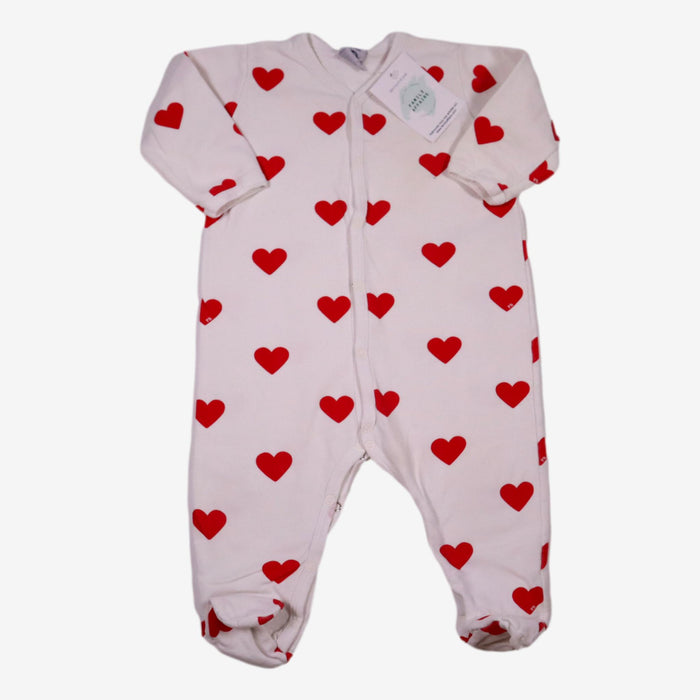 PETIT BATEAU 12 mois Pyjama imprimé coeurs