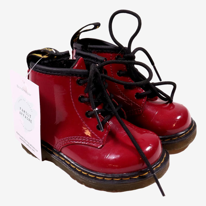 DOC MARTENS P20 bottines rouge vernis