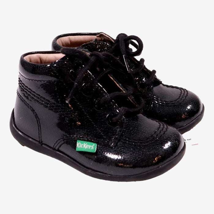 KICKERS P22 bottines noir vernies