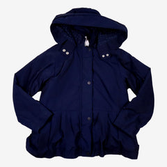 JACADI 10 ans Manteau long bleu marine