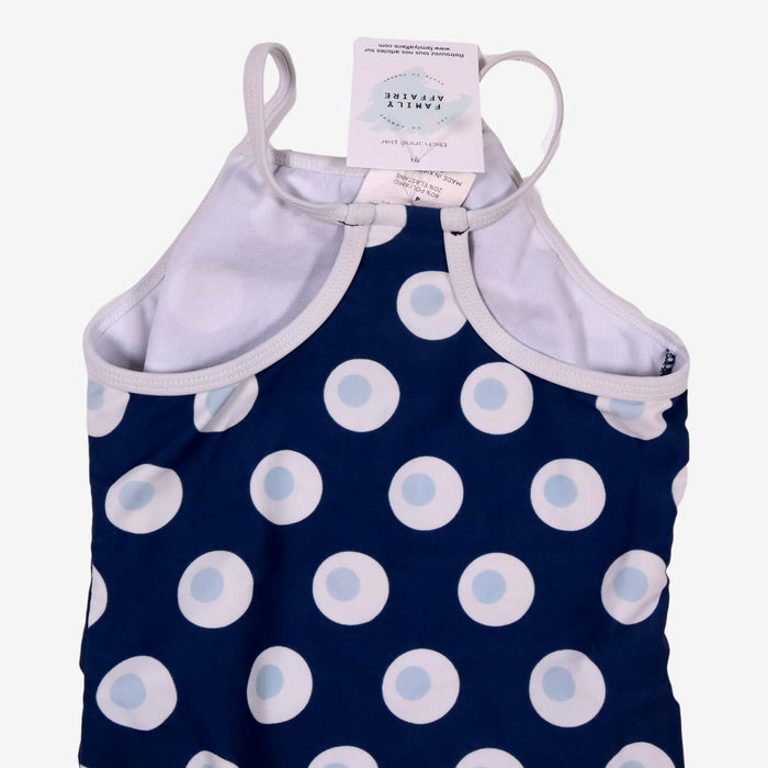 SNAPPERROCK 4 ans Maillot de bain 1 pièce à pois bleu